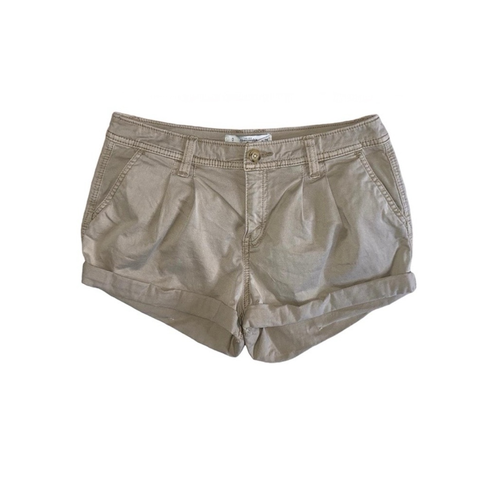 Abercrombie & Fitch Pleated Khaki Shorts · Size 0/25